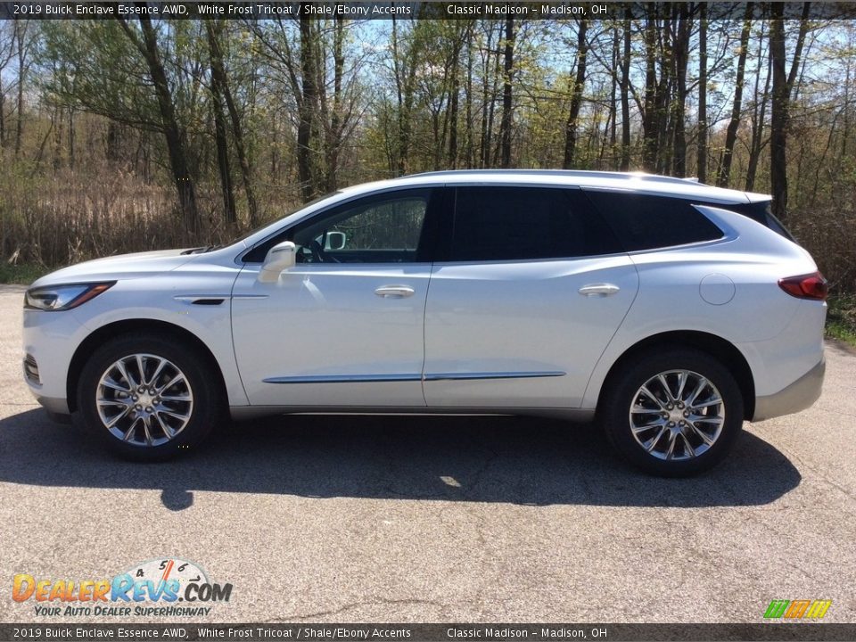 2019 Buick Enclave Essence AWD White Frost Tricoat / Shale/Ebony Accents Photo #2