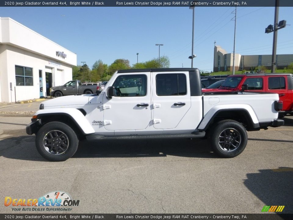 Bright White 2020 Jeep Gladiator Overland 4x4 Photo #3