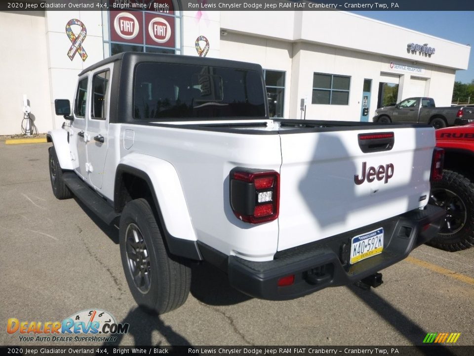 2020 Jeep Gladiator Overland 4x4 Bright White / Black Photo #4