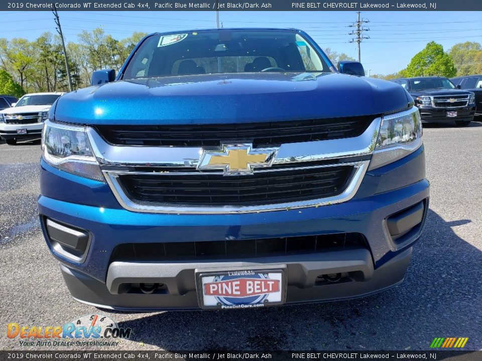 2019 Chevrolet Colorado WT Extended Cab 4x4 Pacific Blue Metallic / Jet Black/Dark Ash Photo #2