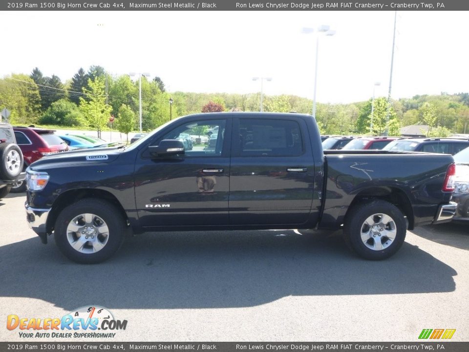2019 Ram 1500 Big Horn Crew Cab 4x4 Maximum Steel Metallic / Black Photo #2