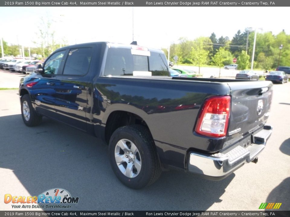 2019 Ram 1500 Big Horn Crew Cab 4x4 Maximum Steel Metallic / Black Photo #3
