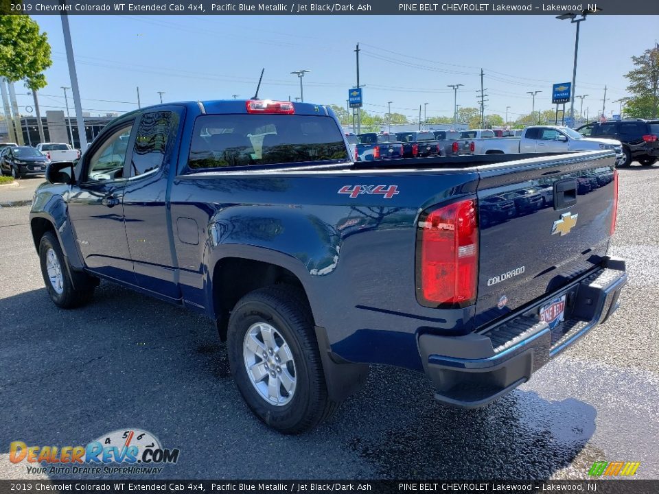 2019 Chevrolet Colorado WT Extended Cab 4x4 Pacific Blue Metallic / Jet Black/Dark Ash Photo #4