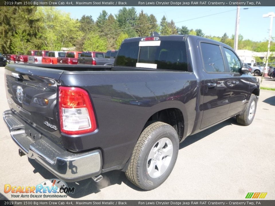 2019 Ram 1500 Big Horn Crew Cab 4x4 Maximum Steel Metallic / Black Photo #4