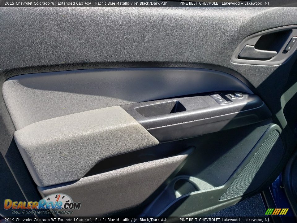 2019 Chevrolet Colorado WT Extended Cab 4x4 Pacific Blue Metallic / Jet Black/Dark Ash Photo #7