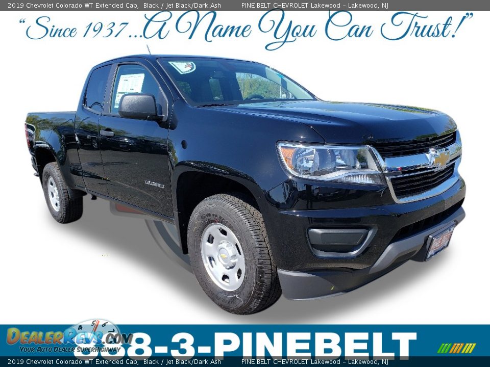 2019 Chevrolet Colorado WT Extended Cab Black / Jet Black/Dark Ash Photo #1