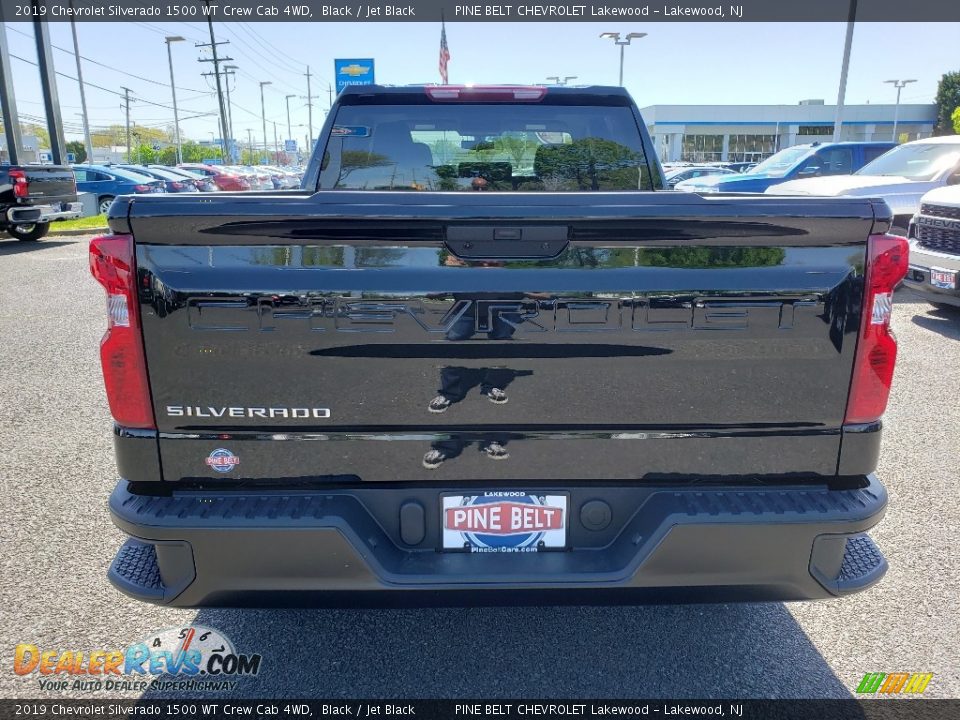 2019 Chevrolet Silverado 1500 WT Crew Cab 4WD Black / Jet Black Photo #5