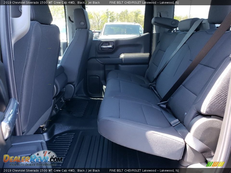 2019 Chevrolet Silverado 1500 WT Crew Cab 4WD Black / Jet Black Photo #6