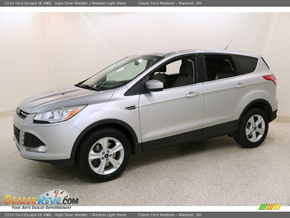 2016 Ford Escape SE 4WD Ingot Silver Metallic / Medium Light Stone Photo #3