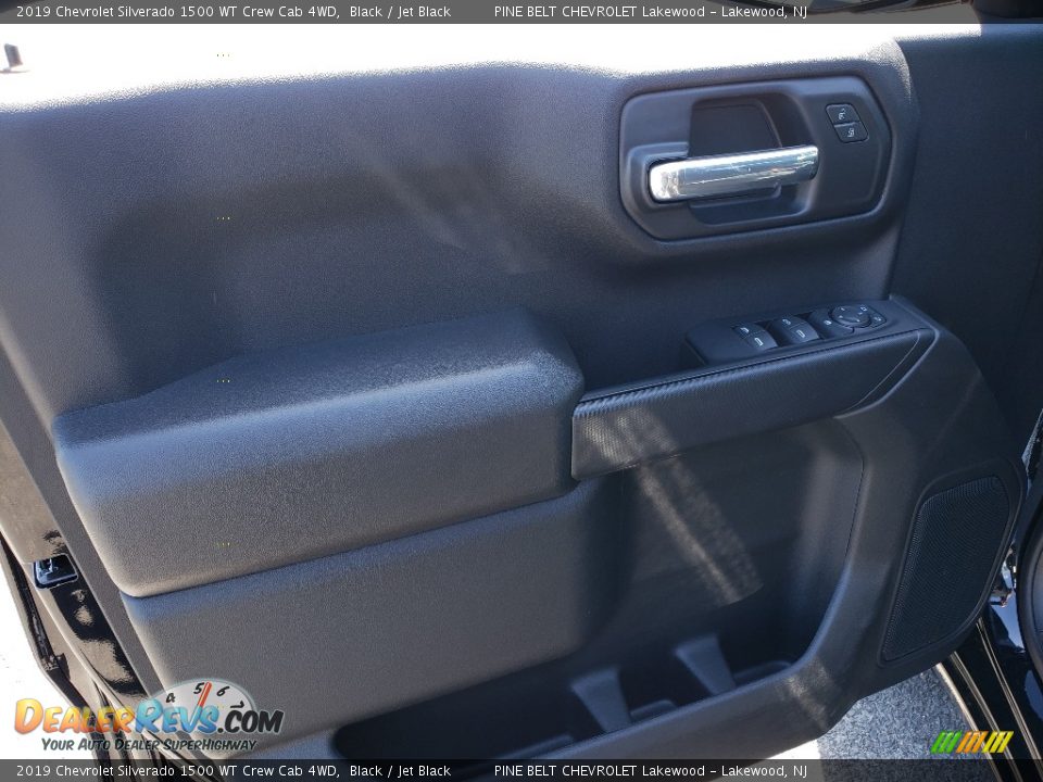 2019 Chevrolet Silverado 1500 WT Crew Cab 4WD Black / Jet Black Photo #8
