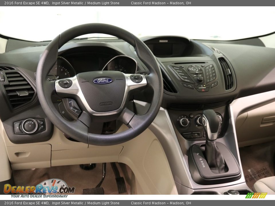 2016 Ford Escape SE 4WD Ingot Silver Metallic / Medium Light Stone Photo #6