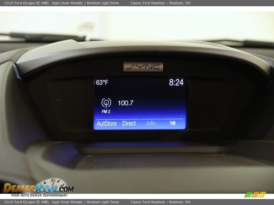 2016 Ford Escape SE 4WD Ingot Silver Metallic / Medium Light Stone Photo #10