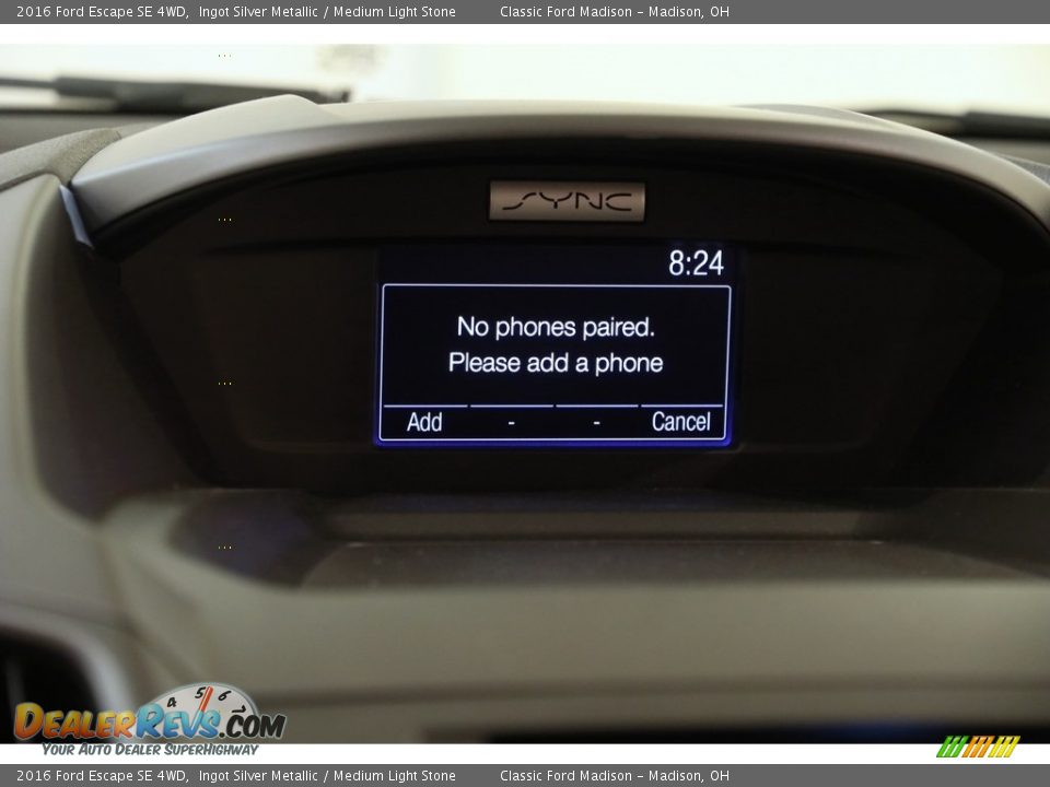 2016 Ford Escape SE 4WD Ingot Silver Metallic / Medium Light Stone Photo #11