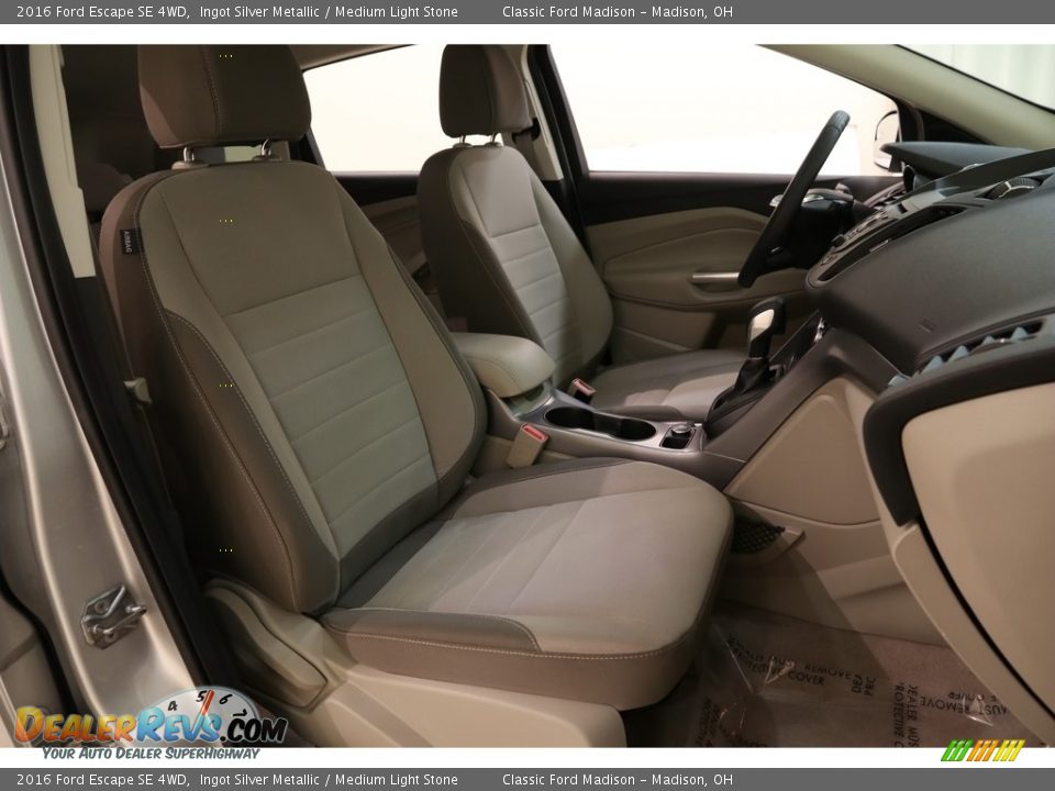 2016 Ford Escape SE 4WD Ingot Silver Metallic / Medium Light Stone Photo #14