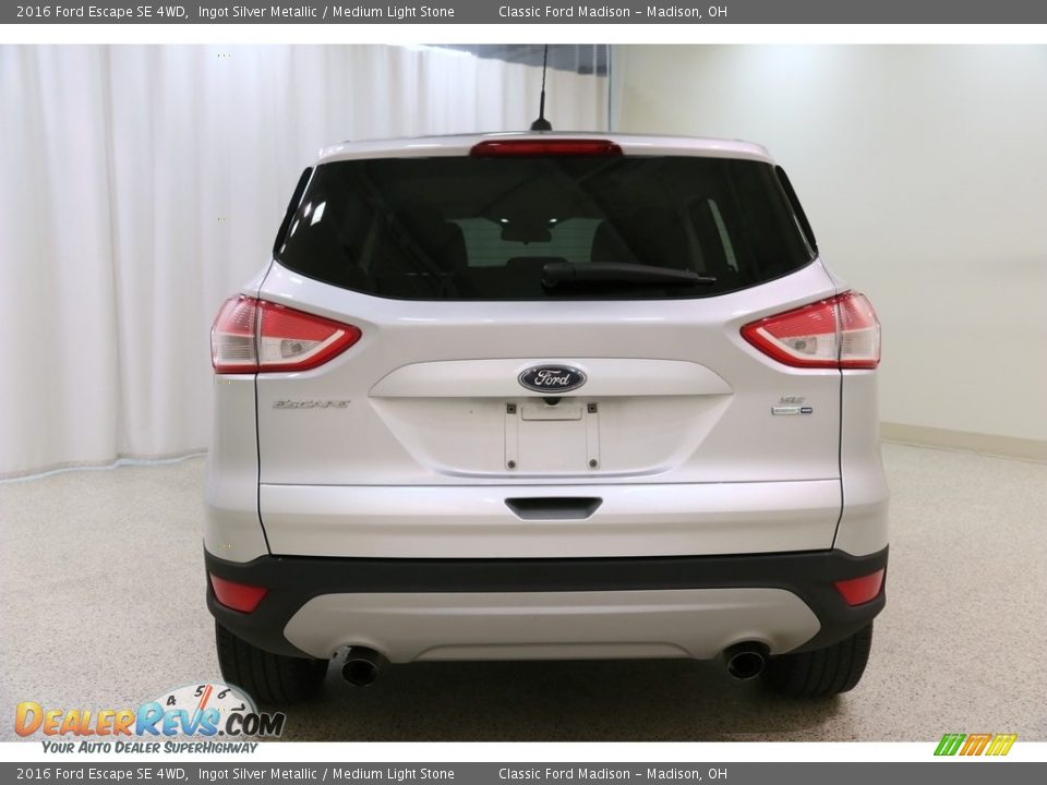 2016 Ford Escape SE 4WD Ingot Silver Metallic / Medium Light Stone Photo #17