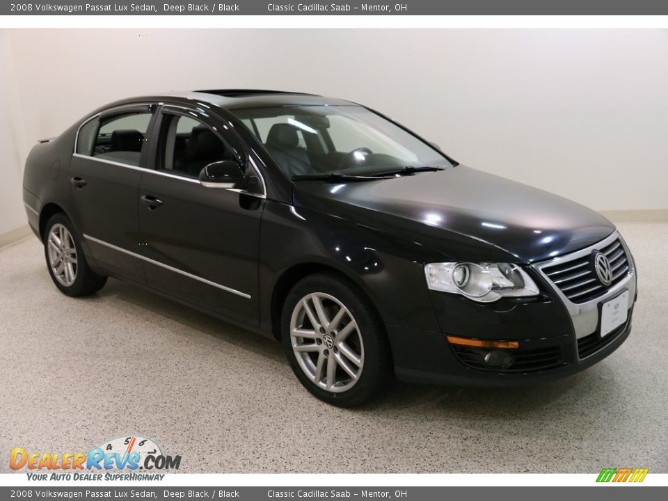 2008 Volkswagen Passat Lux Sedan Deep Black / Black Photo #1
