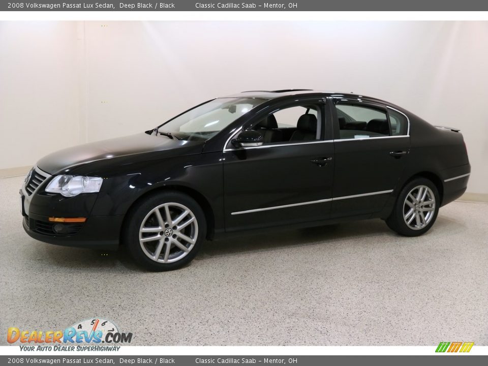 2008 Volkswagen Passat Lux Sedan Deep Black / Black Photo #3