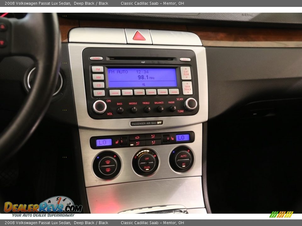 2008 Volkswagen Passat Lux Sedan Deep Black / Black Photo #8
