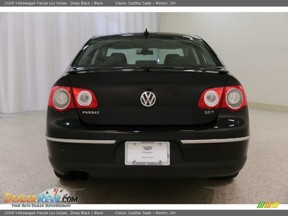 2008 Volkswagen Passat Lux Sedan Deep Black / Black Photo #15