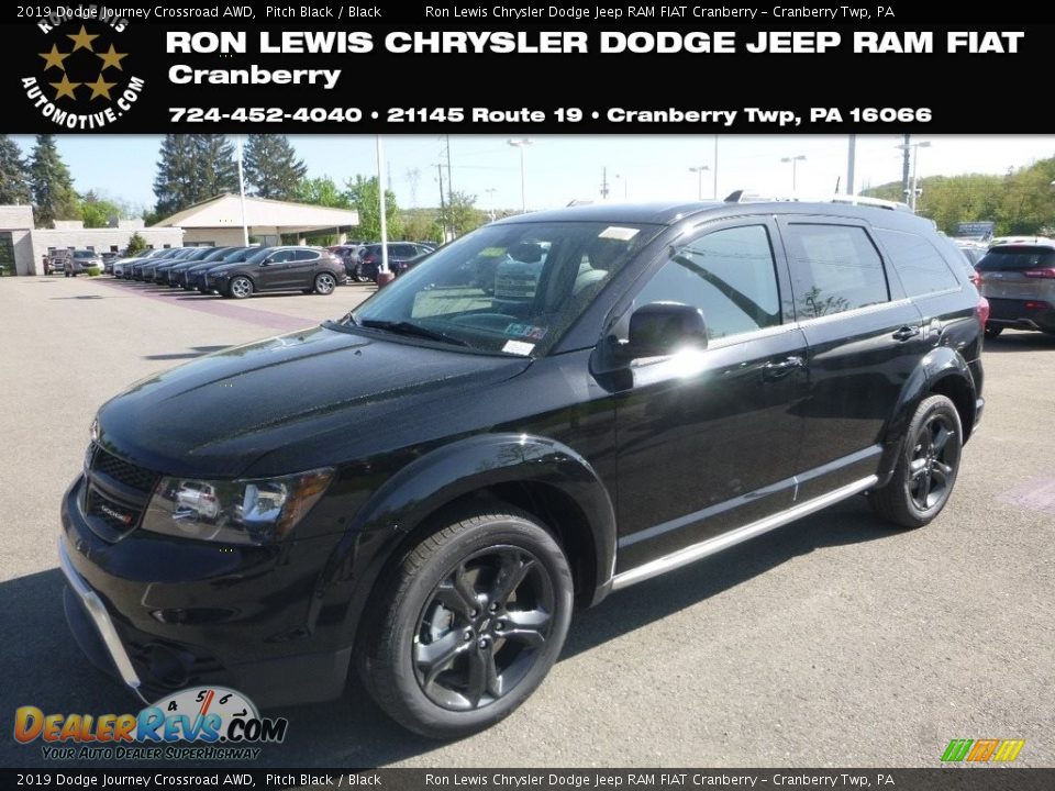 2019 Dodge Journey Crossroad AWD Pitch Black / Black Photo #1