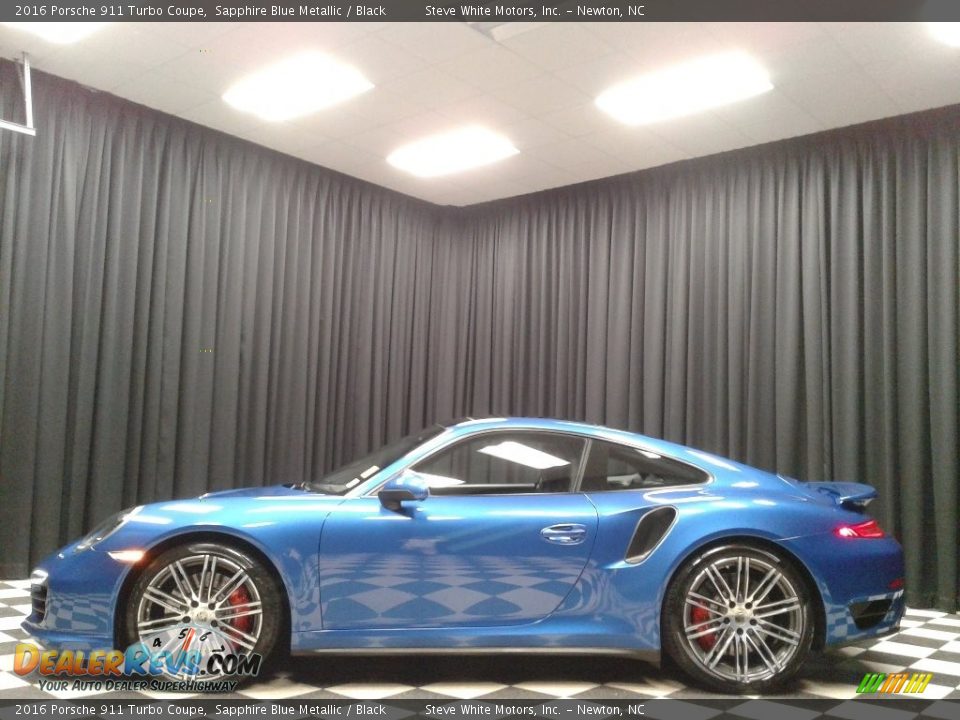Sapphire Blue Metallic 2016 Porsche 911 Turbo Coupe Photo #1