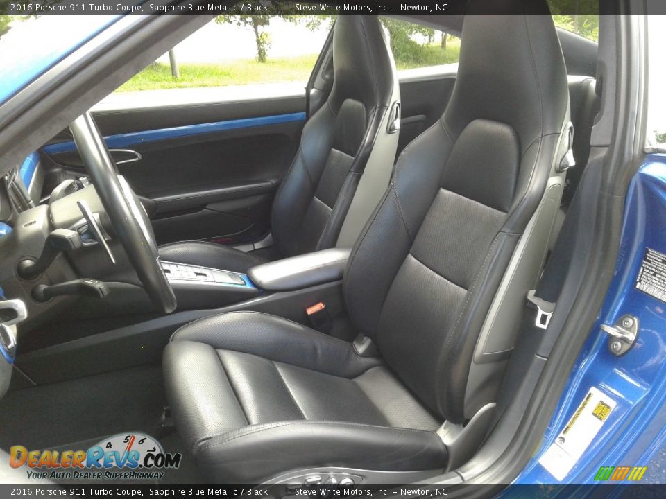Front Seat of 2016 Porsche 911 Turbo Coupe Photo #11