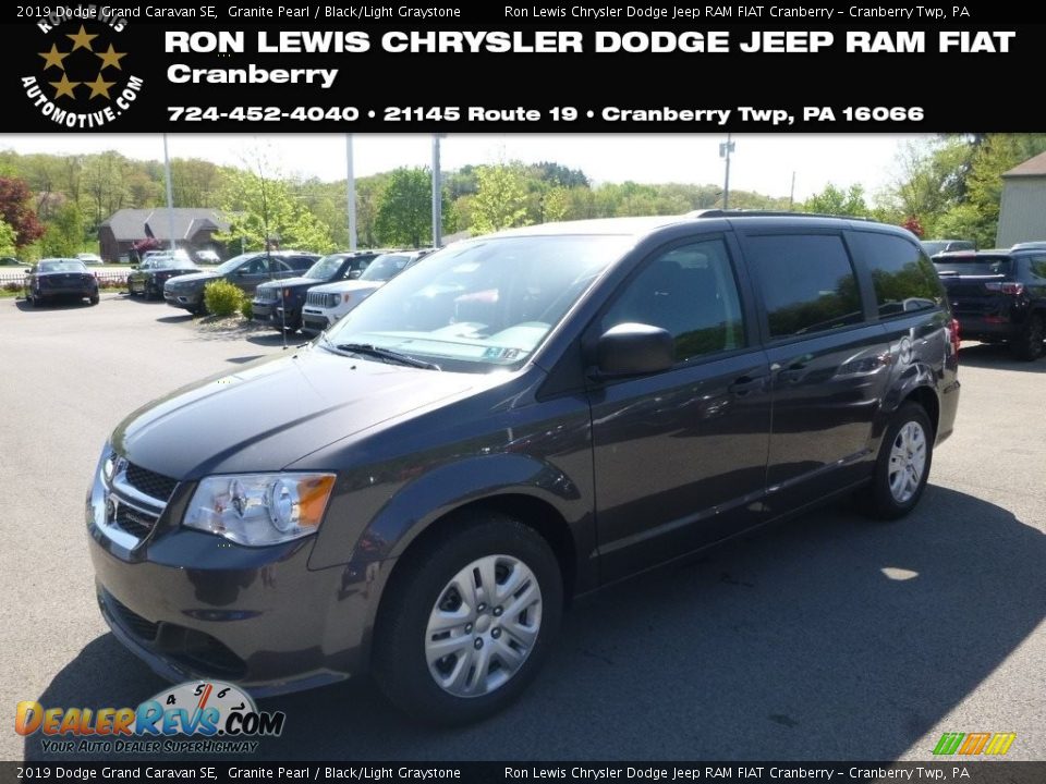 2019 Dodge Grand Caravan SE Granite Pearl / Black/Light Graystone Photo #1
