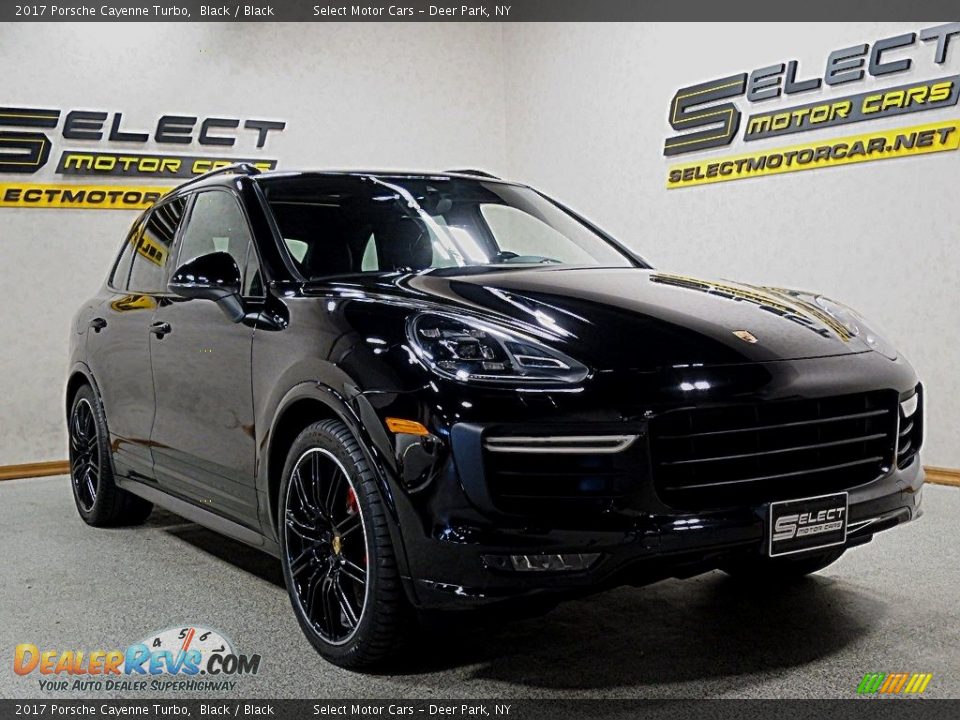 2017 Porsche Cayenne Turbo Black / Black Photo #3