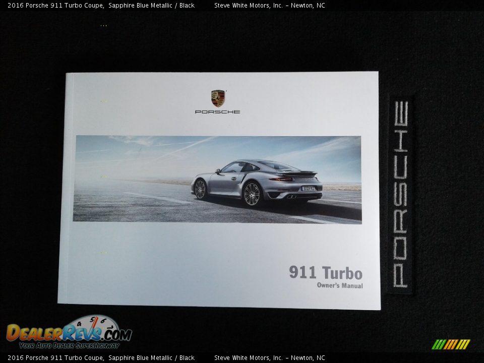 2016 Porsche 911 Turbo Coupe Sapphire Blue Metallic / Black Photo #34