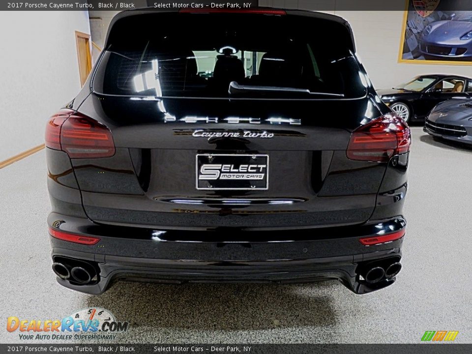 2017 Porsche Cayenne Turbo Black / Black Photo #5