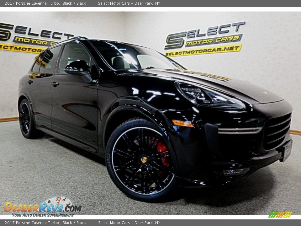 2017 Porsche Cayenne Turbo Black / Black Photo #10