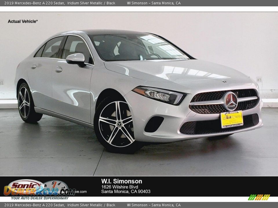 2019 Mercedes-Benz A 220 Sedan Iridium Silver Metallic / Black Photo #1