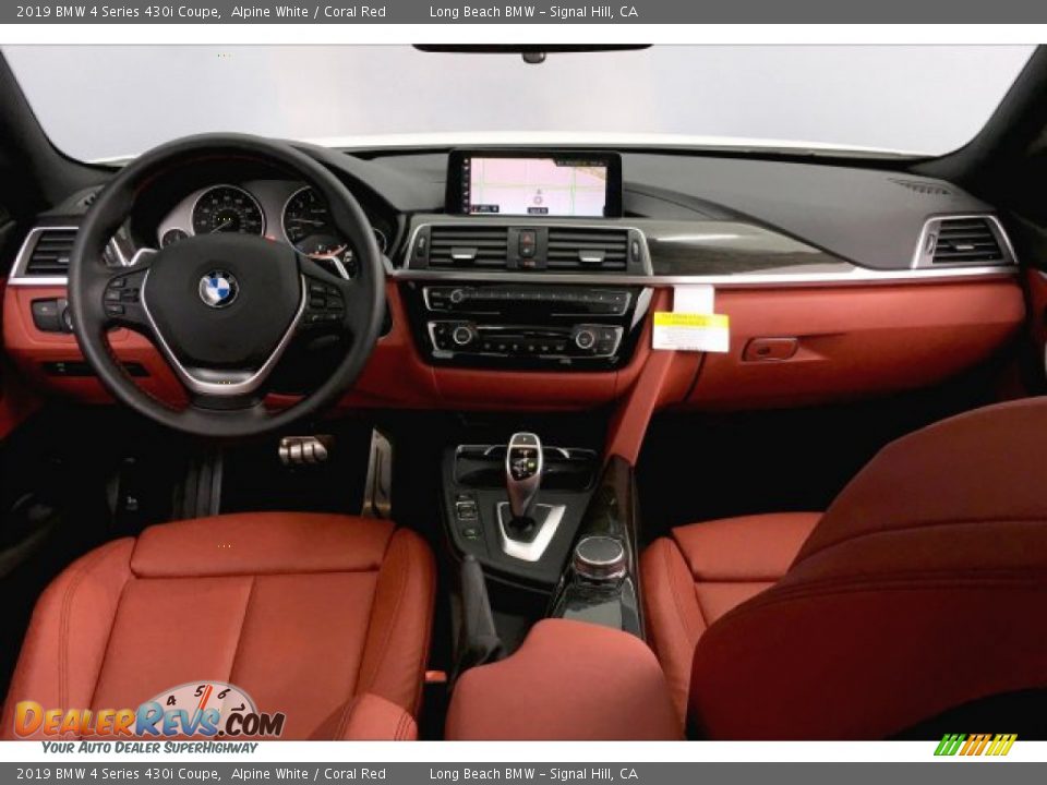 2019 BMW 4 Series 430i Coupe Alpine White / Coral Red Photo #20