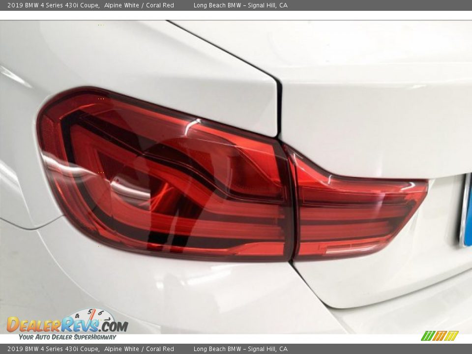 2019 BMW 4 Series 430i Coupe Alpine White / Coral Red Photo #22