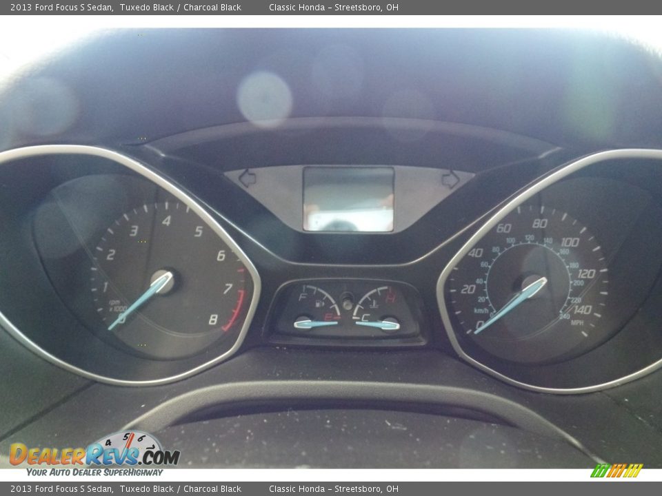 2013 Ford Focus S Sedan Tuxedo Black / Charcoal Black Photo #23
