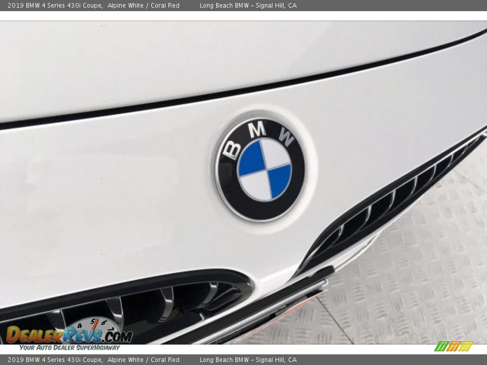 2019 BMW 4 Series 430i Coupe Alpine White / Coral Red Photo #29