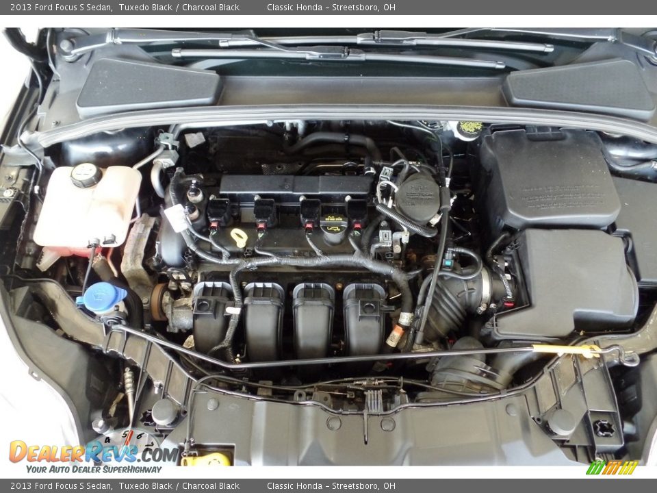 2013 Ford Focus S Sedan Tuxedo Black / Charcoal Black Photo #31