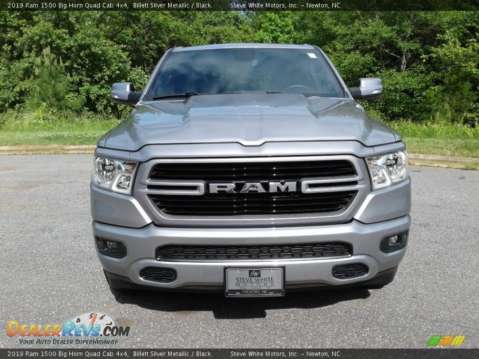2019 Ram 1500 Big Horn Quad Cab 4x4 Billett Silver Metallic / Black Photo #3