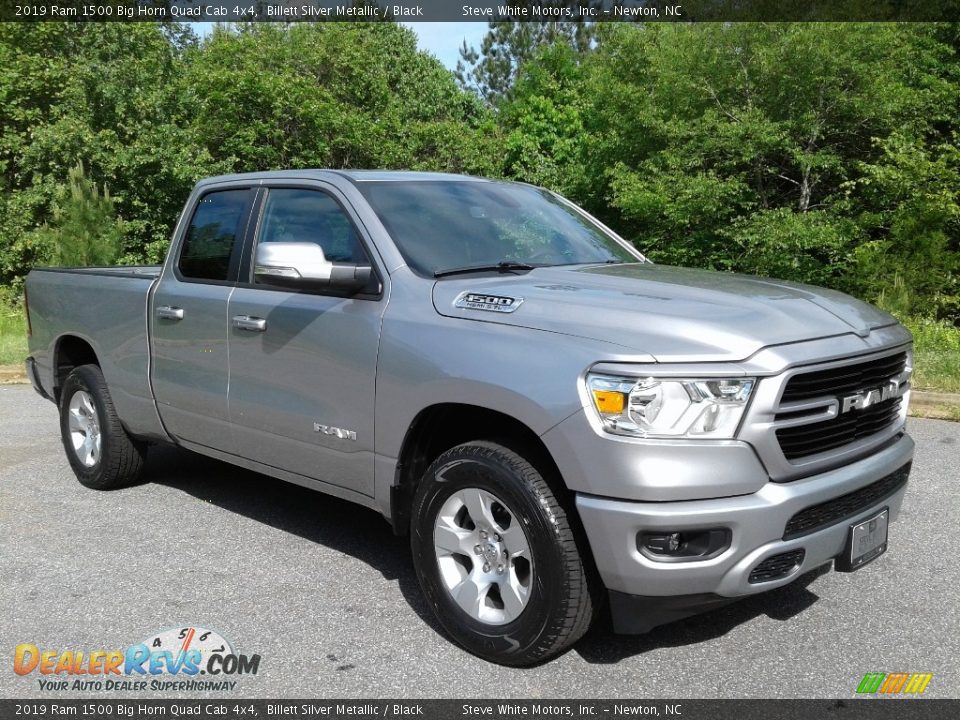 2019 Ram 1500 Big Horn Quad Cab 4x4 Billett Silver Metallic / Black Photo #4