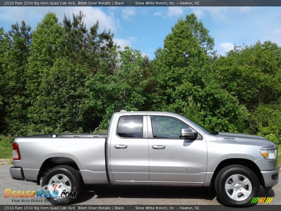 2019 Ram 1500 Big Horn Quad Cab 4x4 Billett Silver Metallic / Black Photo #5