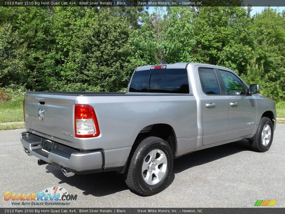 2019 Ram 1500 Big Horn Quad Cab 4x4 Billett Silver Metallic / Black Photo #6