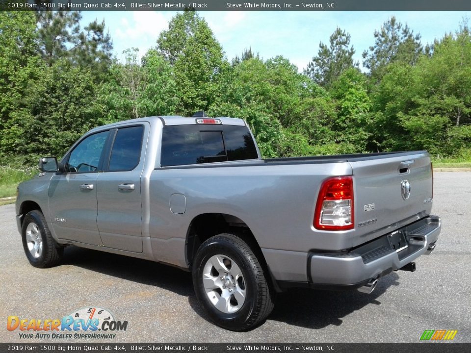 2019 Ram 1500 Big Horn Quad Cab 4x4 Billett Silver Metallic / Black Photo #8