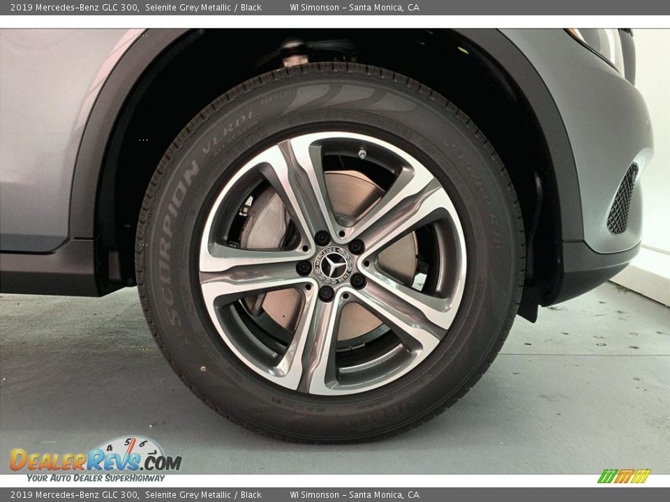 2019 Mercedes-Benz GLC 300 Selenite Grey Metallic / Black Photo #9