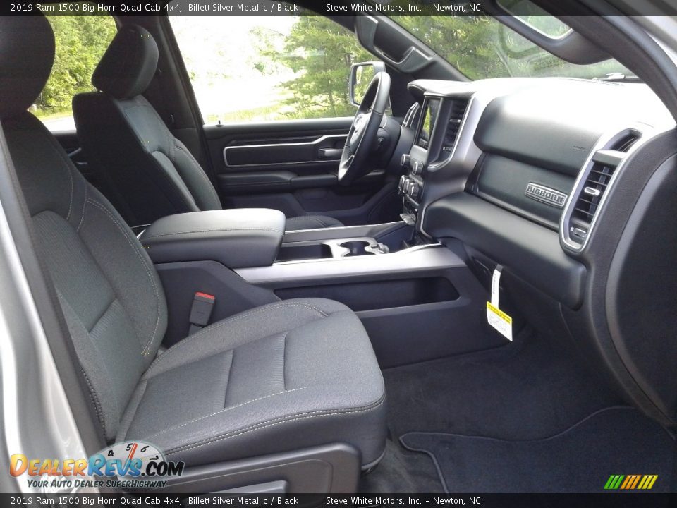 2019 Ram 1500 Big Horn Quad Cab 4x4 Billett Silver Metallic / Black Photo #14