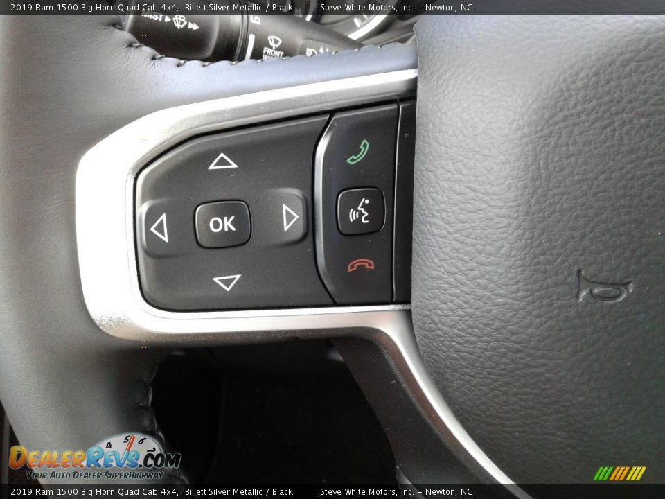 2019 Ram 1500 Big Horn Quad Cab 4x4 Billett Silver Metallic / Black Photo #17