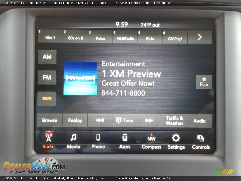 2019 Ram 1500 Big Horn Quad Cab 4x4 Billett Silver Metallic / Black Photo #21