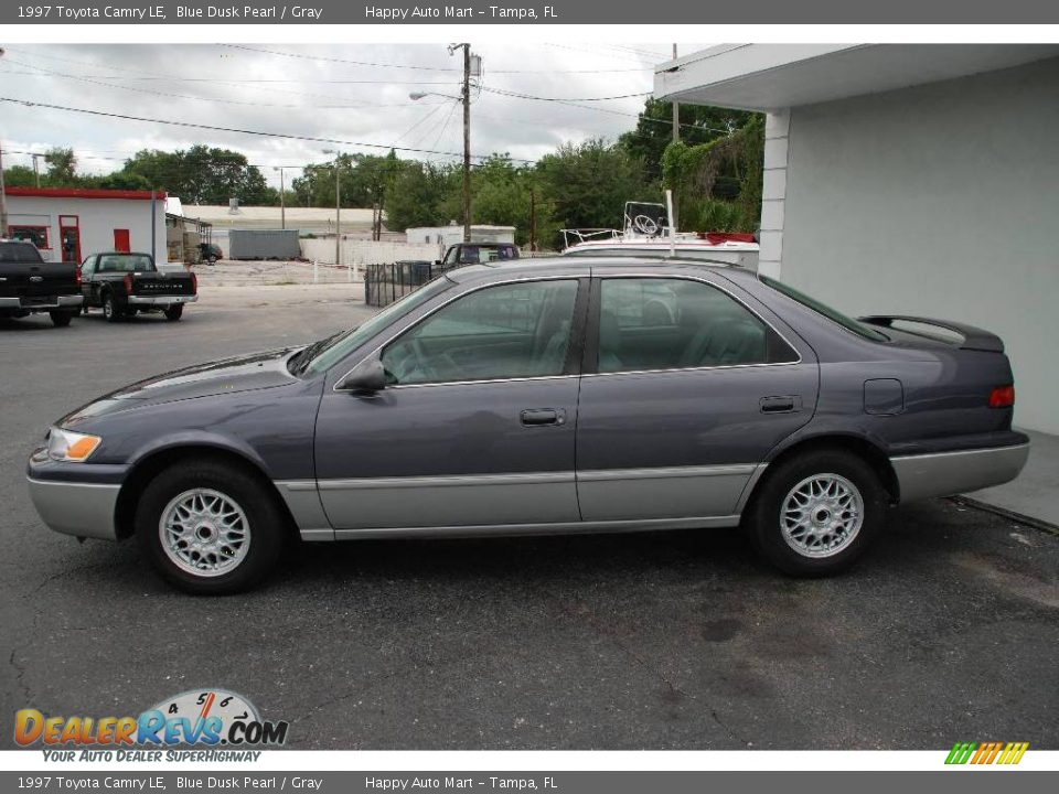 1997 Toyota Camry LE Blue Dusk Pearl / Gray Photo #2