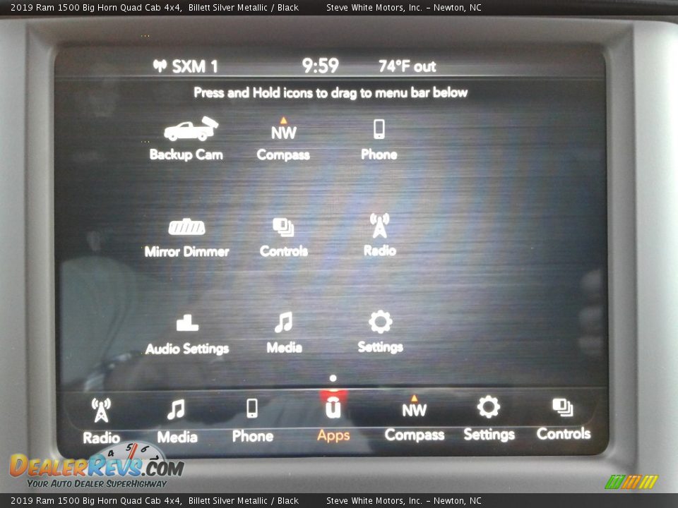 2019 Ram 1500 Big Horn Quad Cab 4x4 Billett Silver Metallic / Black Photo #24