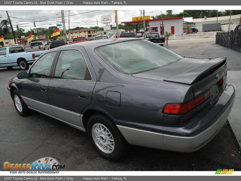 1997 Toyota Camry LE Blue Dusk Pearl / Gray Photo #4