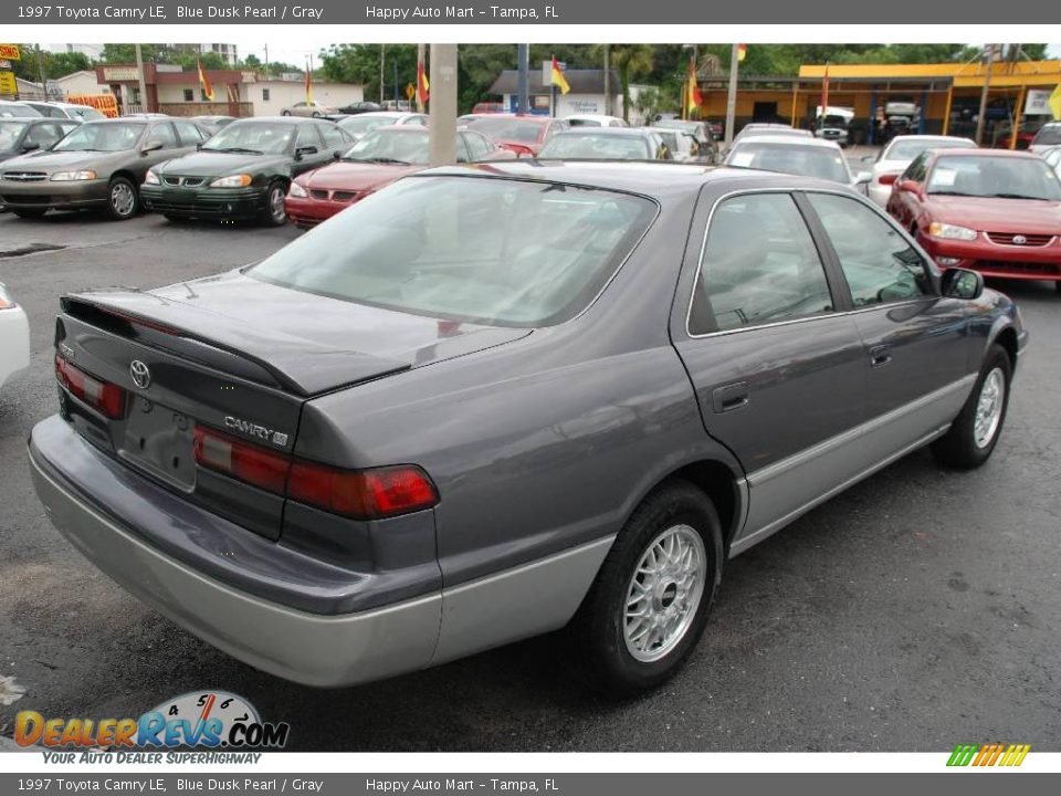 1997 Toyota Camry LE Blue Dusk Pearl / Gray Photo #5